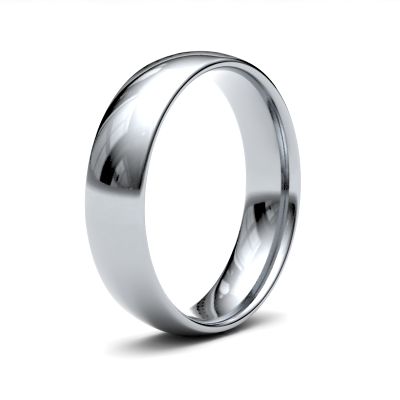 James Moore Wedding Rings | Platinum | 5mm | Light | Traditional Court | AG_5GLC-PT