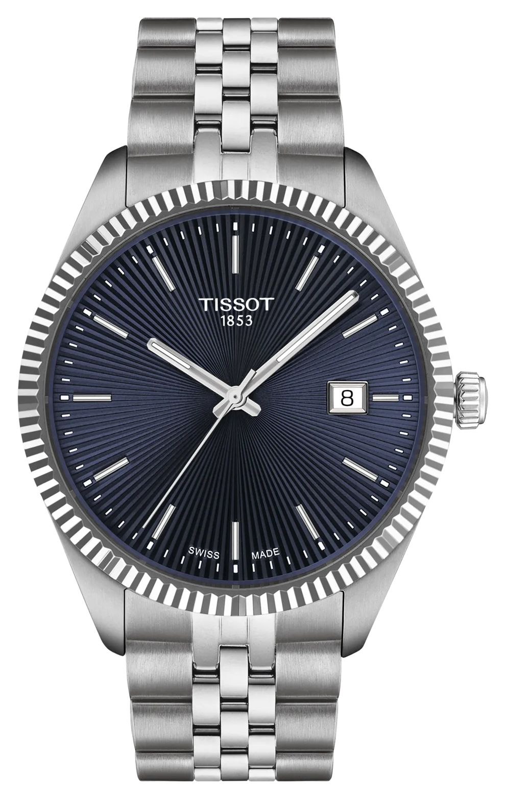 Tissot homme Ballade (40 mm) cadran bleu / bracelet montre