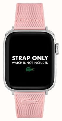 Lacoste Apple Watch 表带 (38/40/41mm) 粉色硅胶 2050007