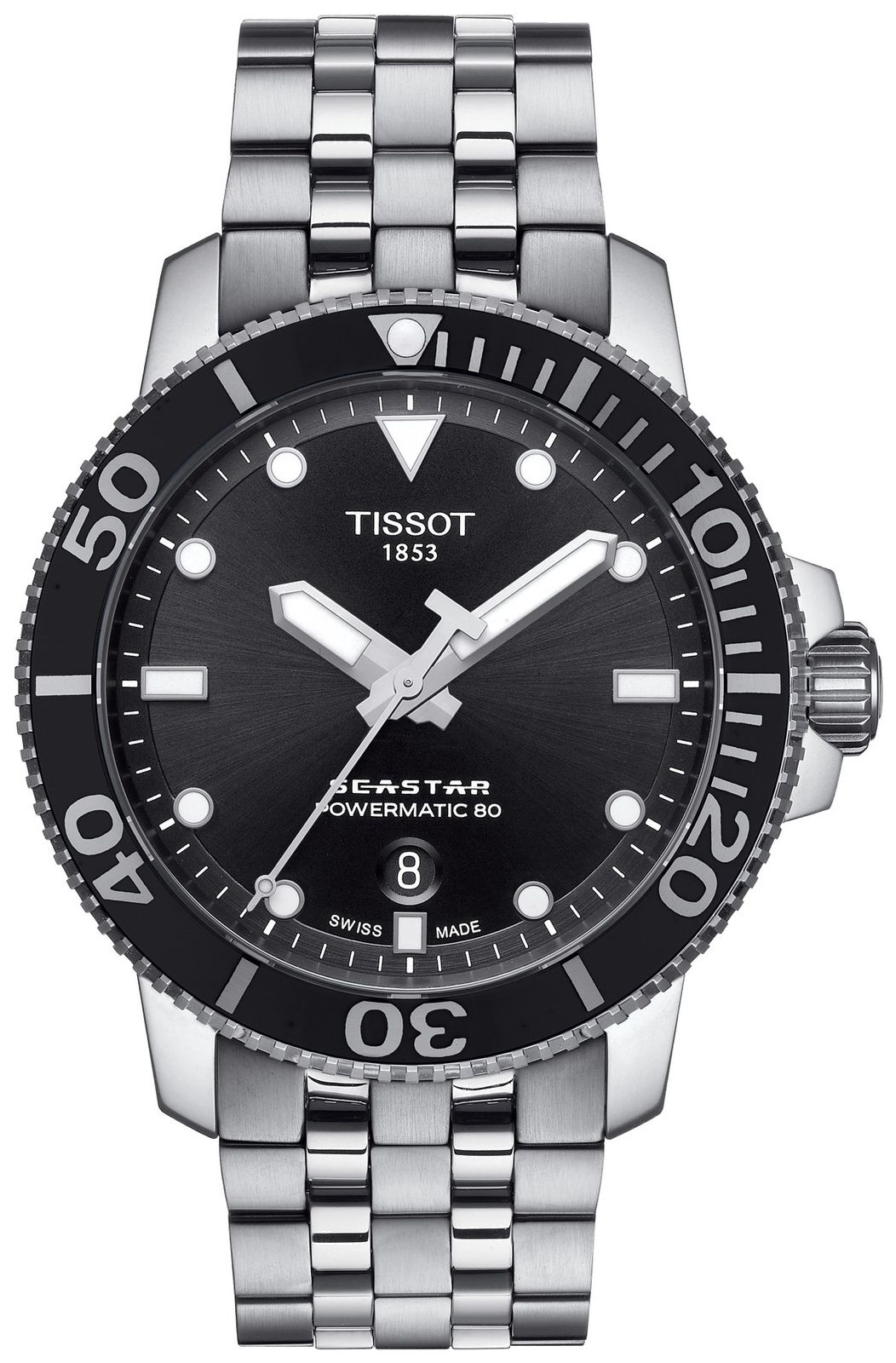 Tissot pour homme Seastar 1000 Powermatic 80 cadran montre