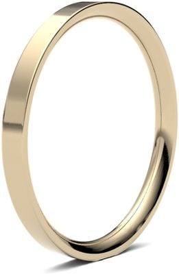 James Moore & Co | 9ct 黄金 | 2毫米 | 中号 | 平底尺寸 | ag_2gme-9y AG_2GME-9Y