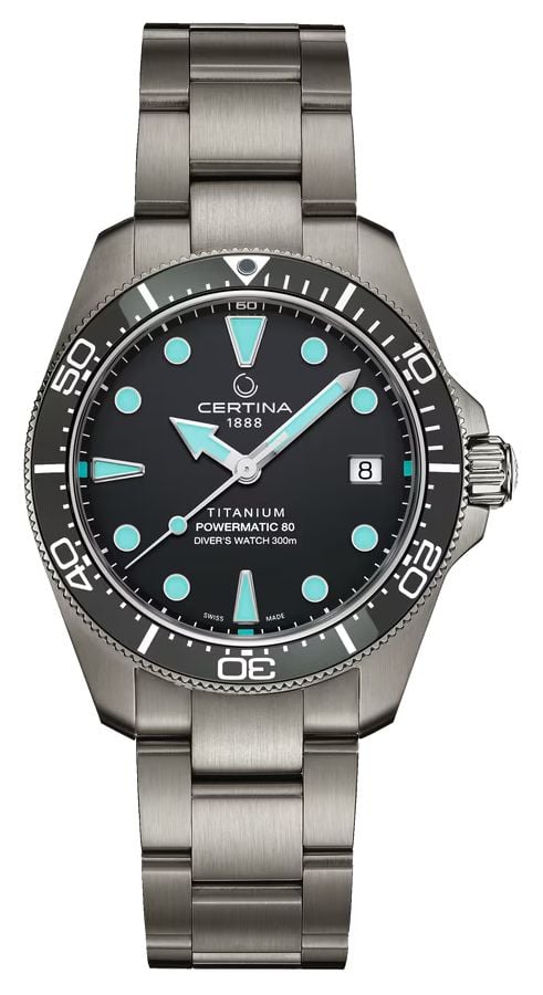 Certina DS Action Diver Powermatic 80 (38 mm) cadran montre