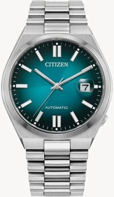 Citizen Mostrador Tsoyusa automático (40 mm) gradiente azul raio de sol / pulseira de aço inoxidável NJ0151-88X