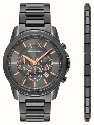 Armani Exchange Banks - quartzo/cronógrafo - 44 mm - - AX7170SET