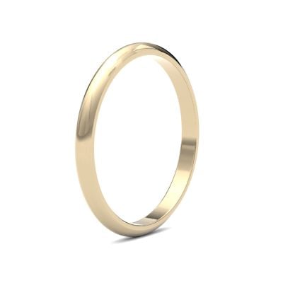 James Moore Wedding Ring Oro amarillo de 18 quilates | 2 mm | talla mediana | talla D | ag_2lmd-18y AG_2LMD-18Y