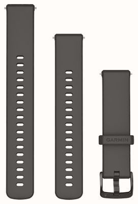 Garmin Bandas de liberação rápida (18 mm) hardware de ardósia de silicone cinza seixo 010-13256-00