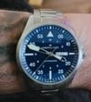 Customer picture of Hamilton Khaki Aviation Pilot Day-Date Automatic (42mm) Blue Dial / Stainless Steel Bracelet H64635140