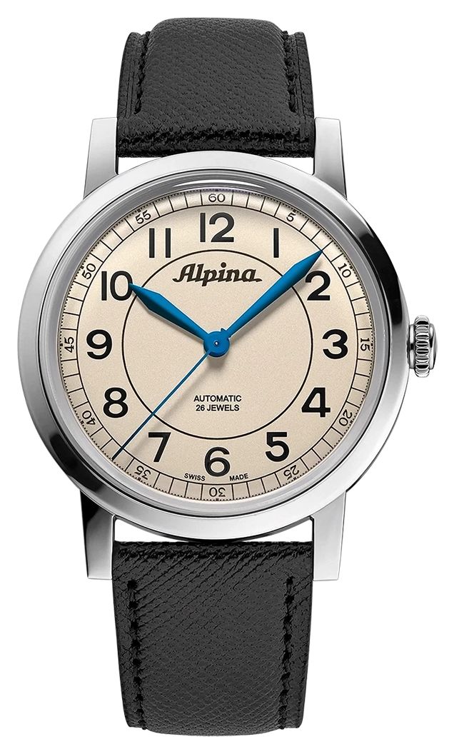 Alpina Heritage automatique (38mm) cadran beige / bracelet montre