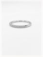 0.15ct Round Brilliant Natural Diamond Platinum Half Eternity Ring SR3687 - alternate view 2