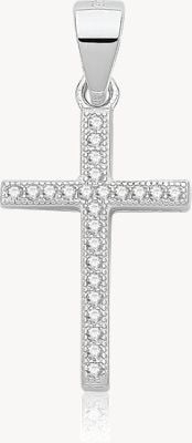 Treasure House Stering Silver CZ Cross Pendant Only G61140