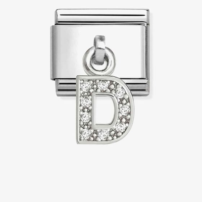 Nomination Classic Letter D Cubic Zirconia Charm 331818/04