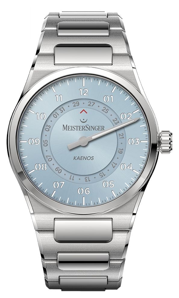 MeisterSinger Kaenos OpenDate Automatic 40mm Sunburst Ice Watch
