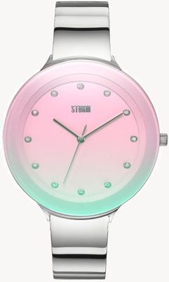 STORM Ostele Lazer Pink (42 mm) rosa Zifferblatt / Edelstahlarmband 47401/LPK