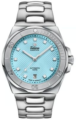 Tutima Glashütte M2 Seven Seas S Automatic (40mm) Ice-Blue Décor Dial / Stainless Steel Bracelet 6156-30
