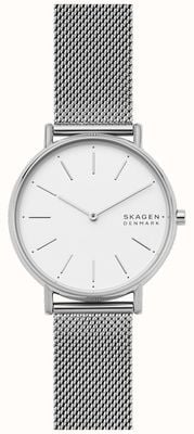 Skagen Orologio Signatur in maglia d'acciaio color argento SKW2785