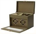 WOLF Earth Double Watch Winder Midnight Olive 190441 - alternate view 4