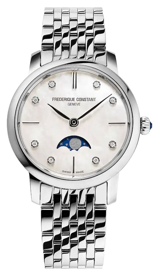 Frederique Constant Cadran fin en nacre avec phases de lune montre