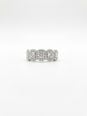 1.55ct Round Brilliant Natural Diamond Platinum Halo Five Stone Ring E94044