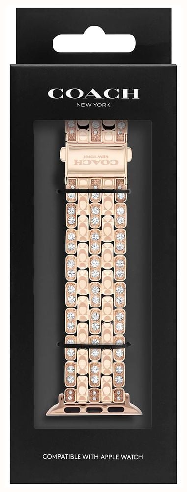 New in box! Rose gold outlets Apple watch compatible Coach band size: 38/40