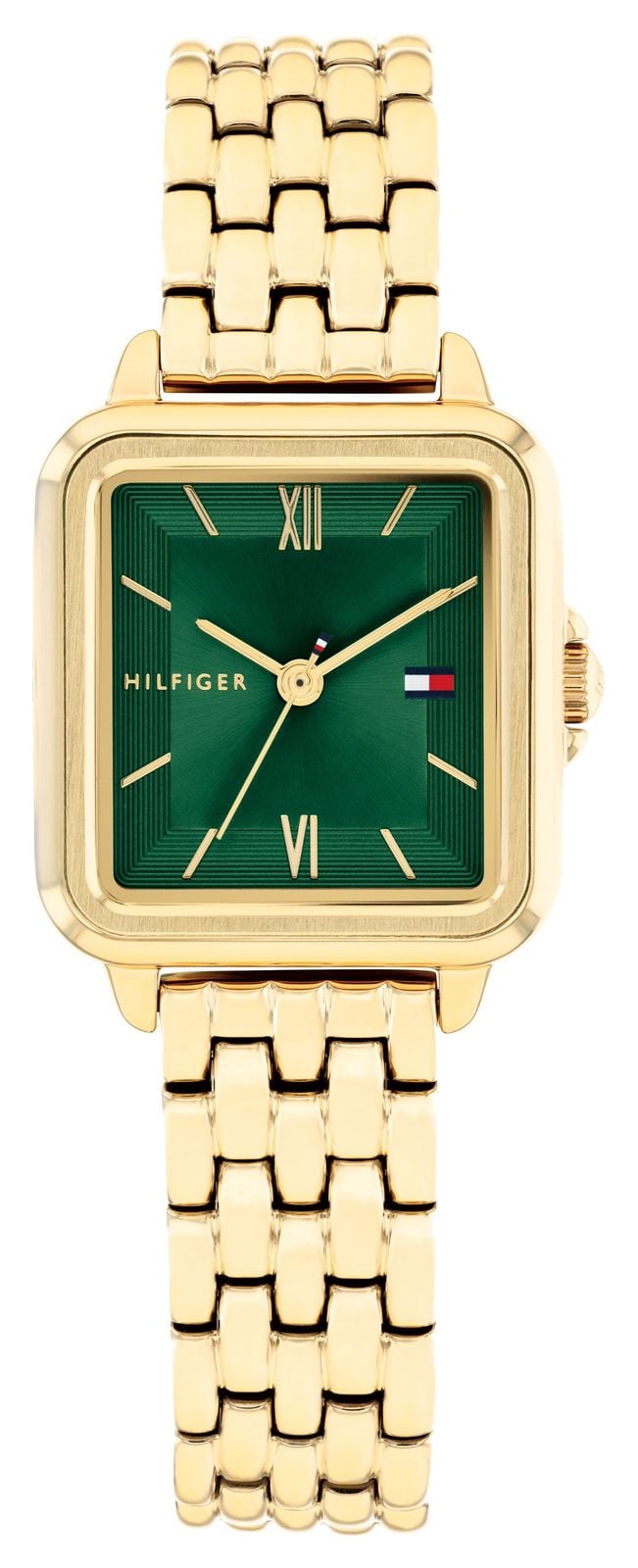 Tommy Hilfiger Mia (22,5 mm) cadran vert / bracelet en acier montre