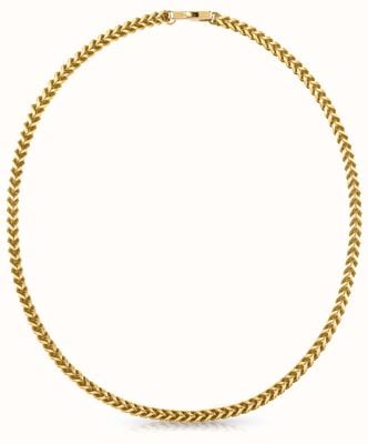 Guess Men's My Chains Gold Plated Foxtail Chain Necklace 21" UMN01337YG