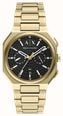 Armani Exchange Dual-Time Quartz (40mm) Black Dial / Gold PVD Stainless Steel Bracelet AX1476