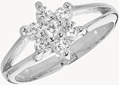 Sterling Silver Babies Cz Ring Size C G7461/C