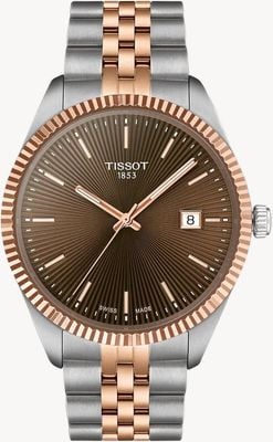 Tissot Mens Ballade 40mm Brown Dial Watch T1564102229101
