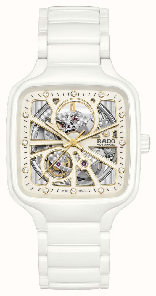 RADO True Square Automatic Open Heart Diamond (38mm) White Dial