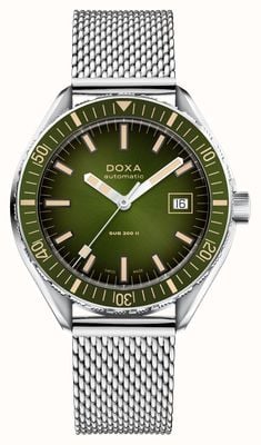 DOXA SUB 200 II Sea Emerald (44mm) Green Sunray Dial / Stainless Steel Mesh Bracelet 795.10.131.10