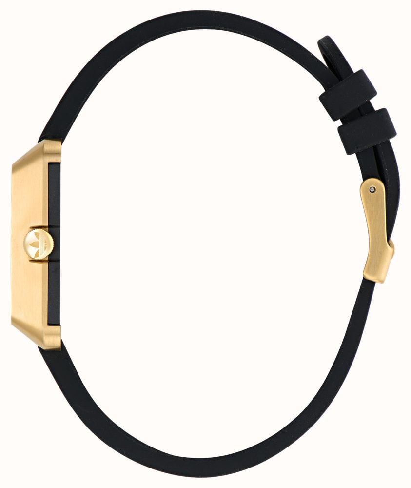 Adidas RETRO POP FOUR (31mm) Gold Dial / Black Silicone Strap AOSY26503 - альтернативный вид 3