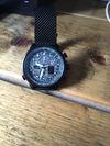 Customer picture of Citizen Navihawk A-T Black IP Plated Eco-Drive Radio Controlled JY8037-50E