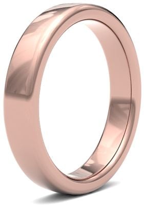 James Moore & Co | 9ct 玫瑰金 | 4毫米 | 重 | 软场尺寸 | ag_4lhs-9r AG_4LHS-9R