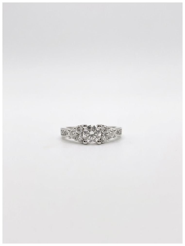 James Moore & Co Pear & Round Brilliant Natural Diamond 18ct Jewellery