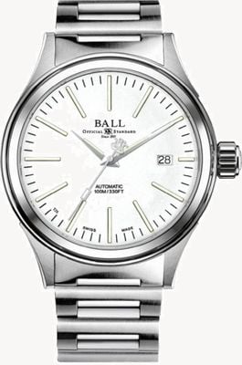 Ball Watch Company Fireman Enterprise Automatikuhr mit 40 mm weißem Zifferblatt NM2098C-S20J-WH