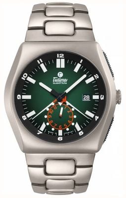 Tutima Glashütte M2 自动计时码表（46毫米）绿色渐变表盘/钛金属表带 6450-05