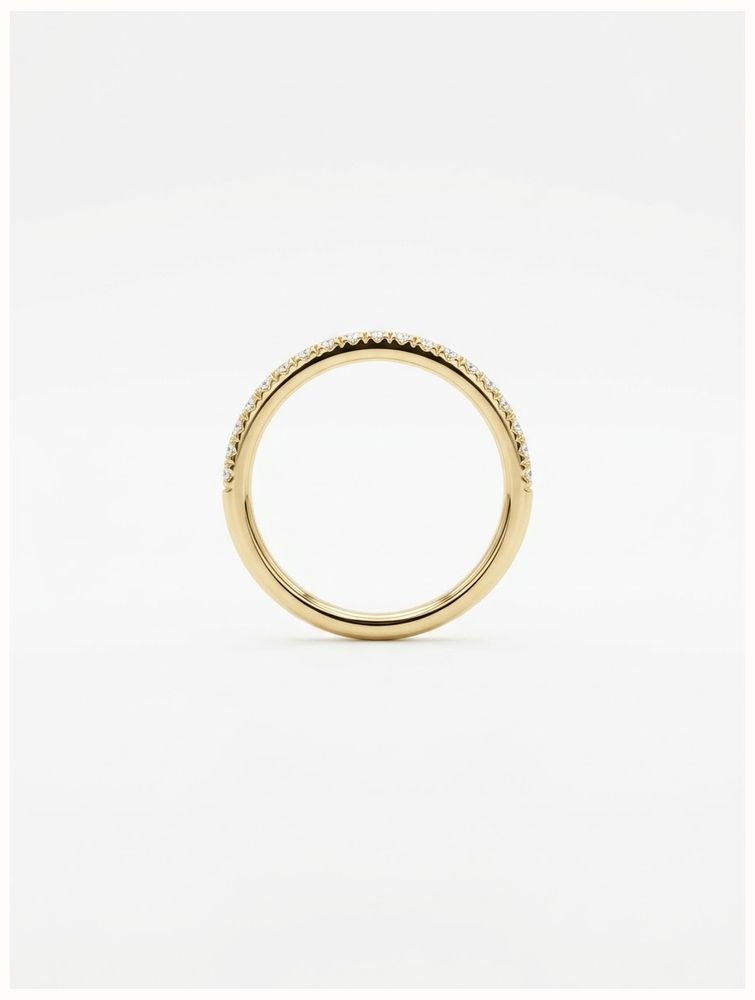 0.25ct Round Brilliant Natural Diamond 9ct Yellow Gold Half Eternity HET100160/Y - widok alternatywny 3