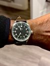 Customer picture of Laco Ulm 39 (39mm) Black Dial / Brown Leather Strap 862172
