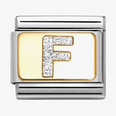 Nomination Classic Letter F Glitter Charm 030291/06
