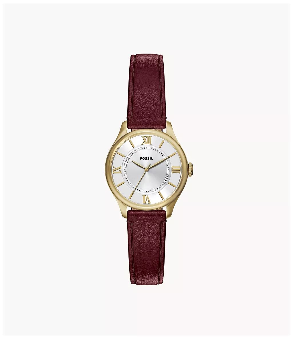 Fossil Fossil Gilmore 28 mm trois aiguilles cuir montre