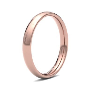 James Moore Wedding Ring | Oro rosa 18 carati | 2,5 mm | medio | misura tradizionale | ag_2.5gmc-18r AG_2.5GMC-18R
