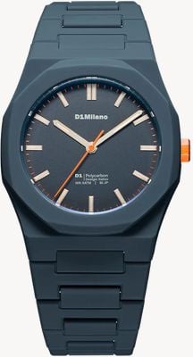 D1 Milano Polycarbon Blue Legacy (40.5mm) Blue Dial / Blue Polycarbonate Strap PCBJ41