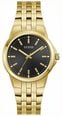 Guess Men's Archie Black Sunray Dial Gold-Tone Stainless Steel Bracelet GW1121G2