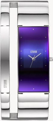 STORM Damska niebieska tarcza Alvara Lazer (20,5 mm) i bransoleta ze stali nierdzewnej 47343/B