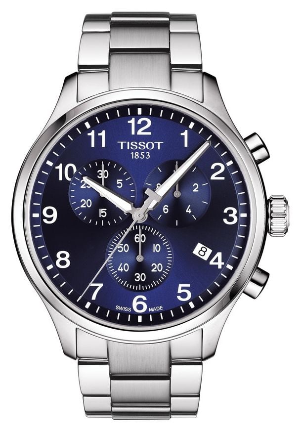 Tissot Bracelet homme chrono xl classique cadran bleu en montre