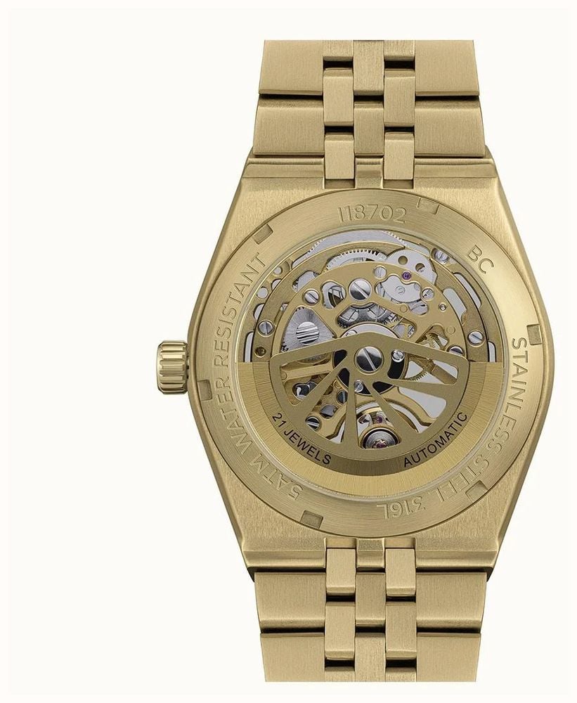 Ingersoll THE LANDING Automatic (40mm) Gold Skeleton Dial / Gold PVD Stainless Steel Bracelet I18702 - vista alternativa 3