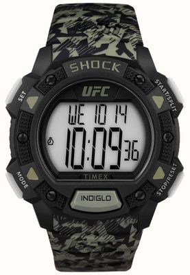 Timex x UFC Core Shock Digital / Camo-Gummi TW4B27500