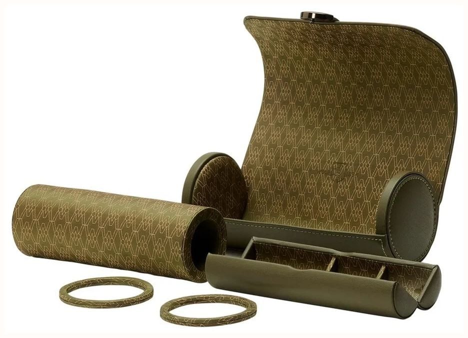 WOLF 90th Anniversary Earth Triple Watch Roll - Olive 190641 - widok alternatywny 5