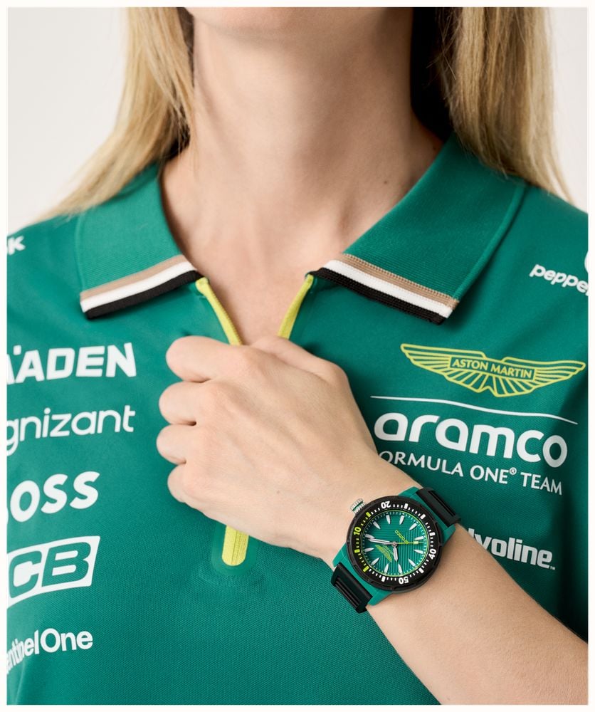 Aston Martin Aramco Formula One™ Team PDK W Quartz (40mm) Podium Green Dial / Black Silicone Strap Watch MTFK1F502 - alternative Ansicht 5