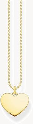 Thomas Sabo Gold Plated Engravable Heart Necklace 40-45cm KE2128-413-39-L45V
